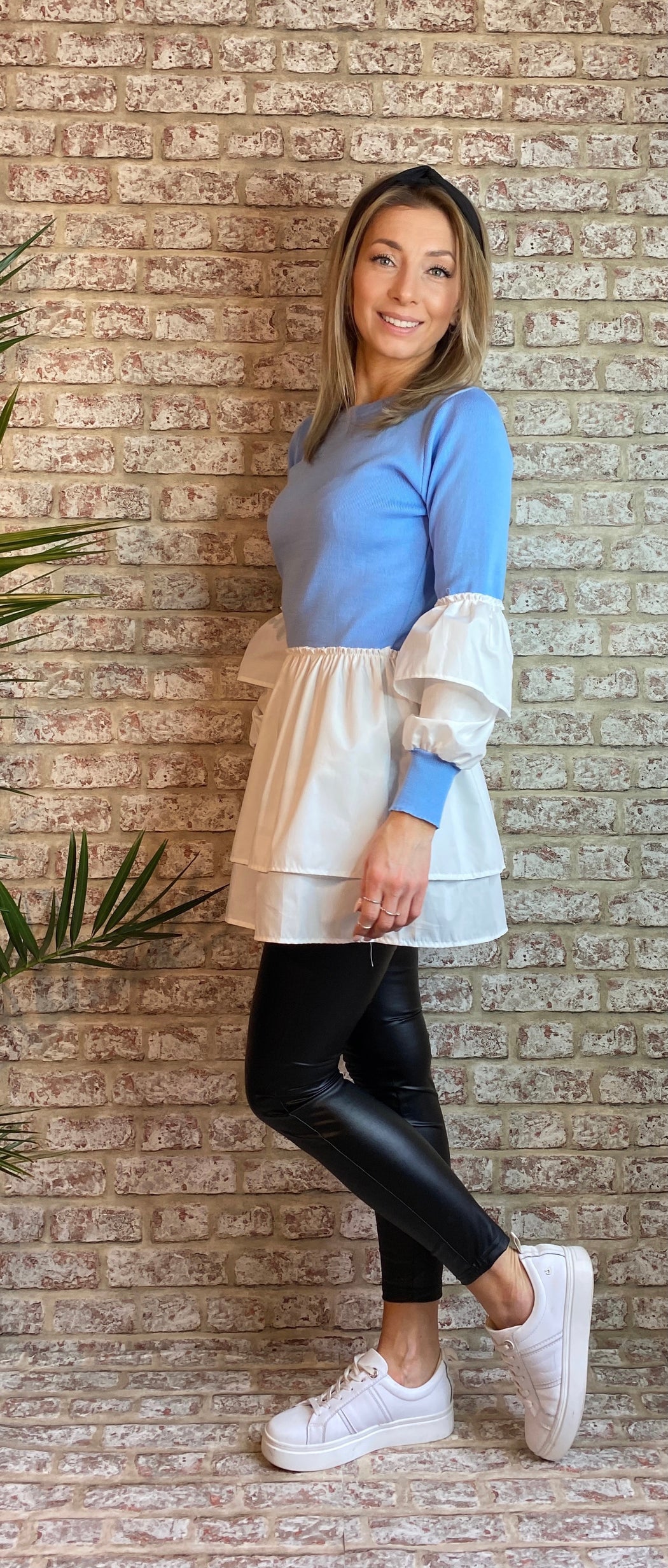 Jessica Blue peplum hem  Knit