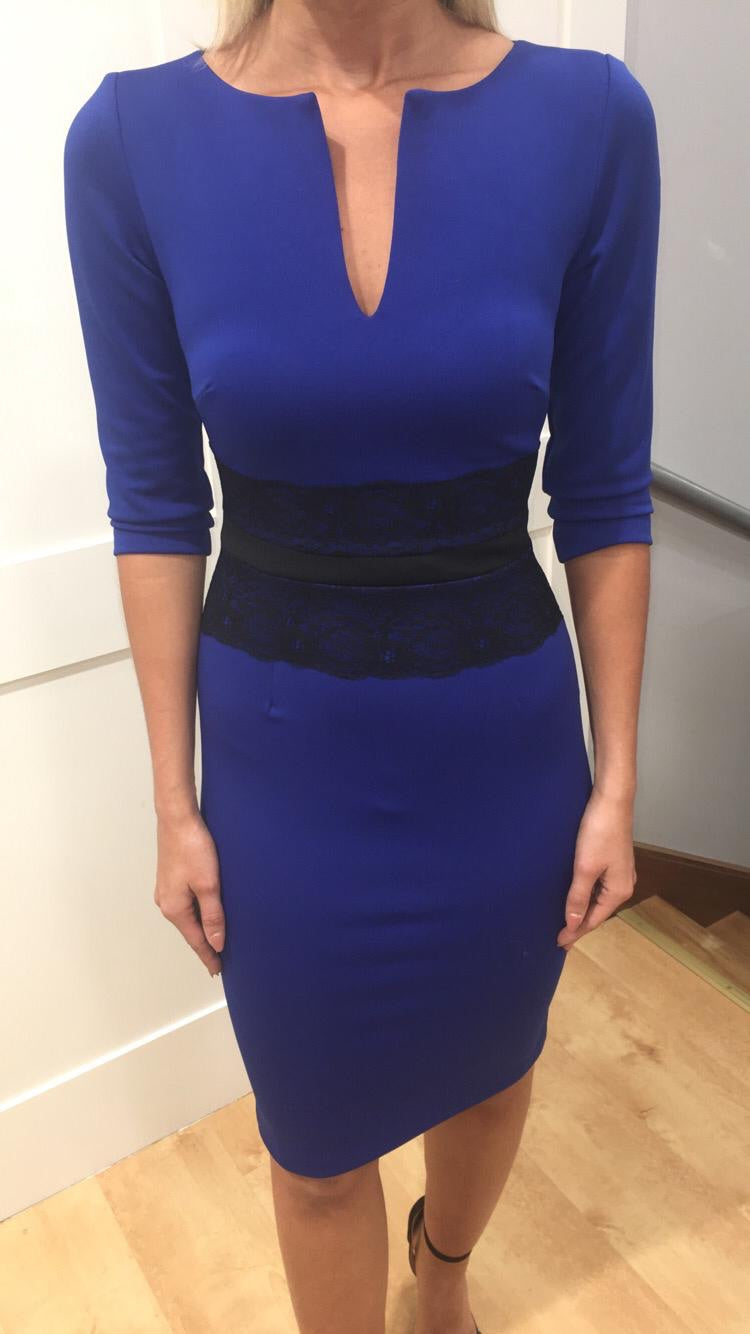 Longleat cobalt dress