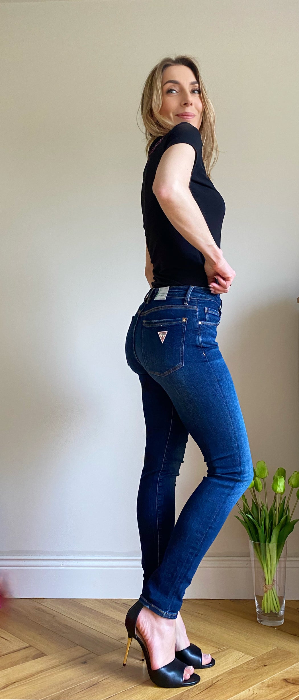 Guess Annette W2YA99D4Q03 skinny mid waist jean