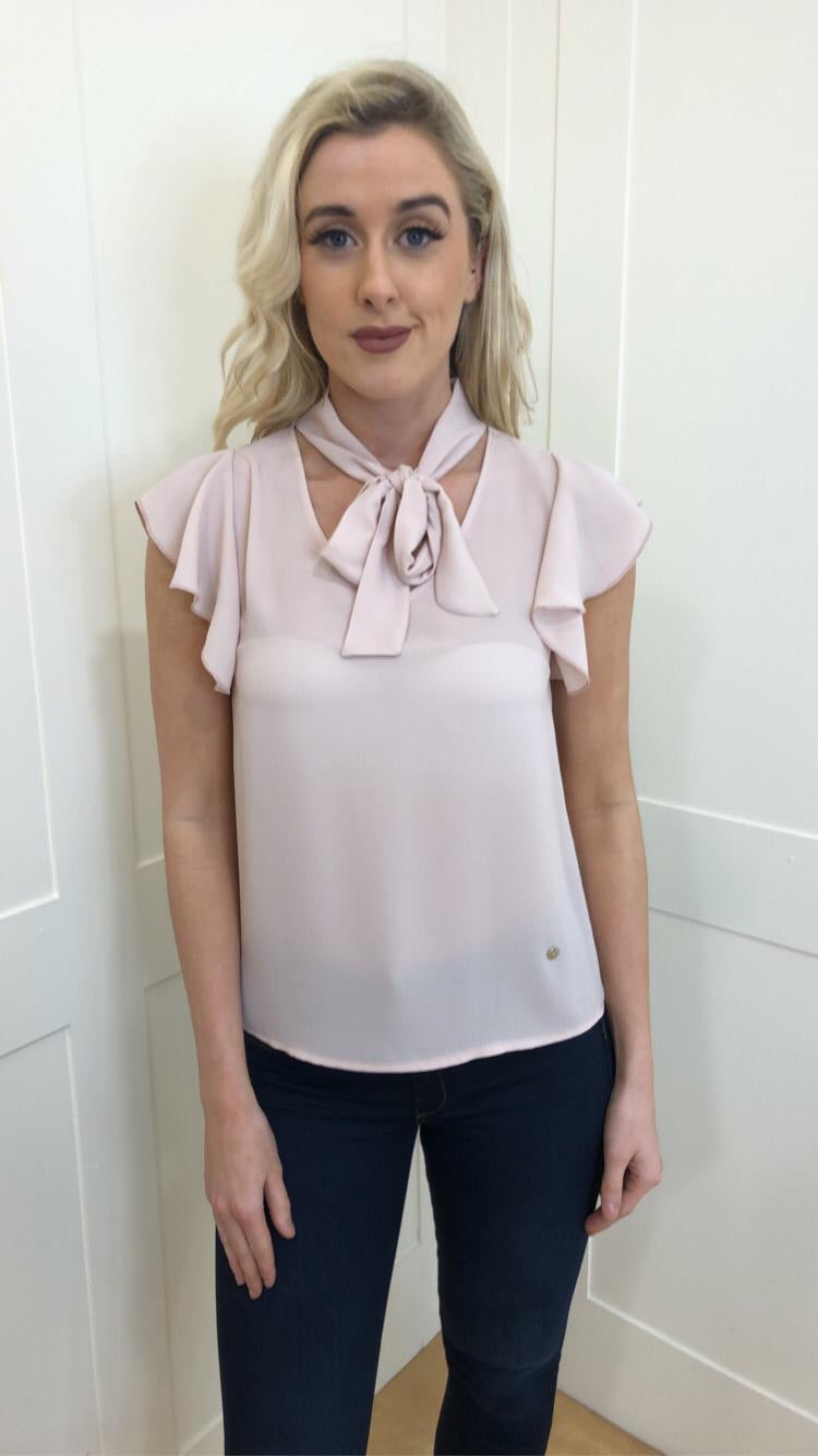 Hayley Blush Bow Blouse