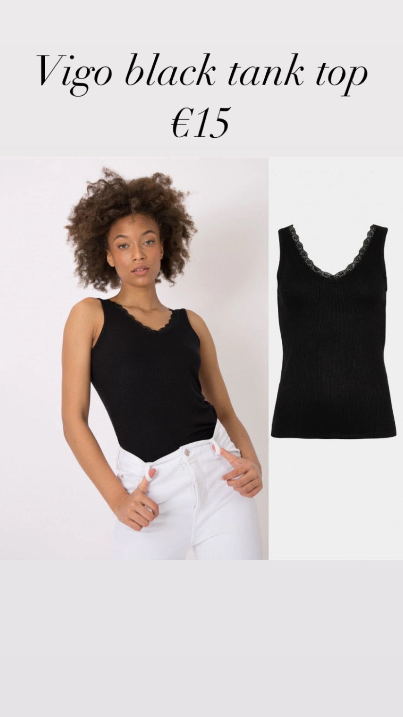 Vigo black tank top