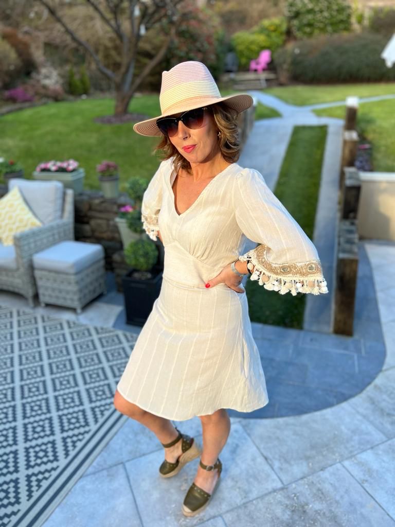 91073 fly girl sale natural shift dress