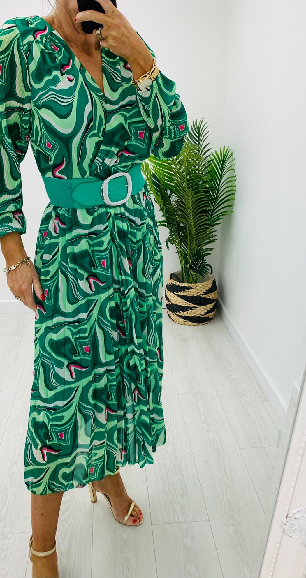 Ruby green waist belt