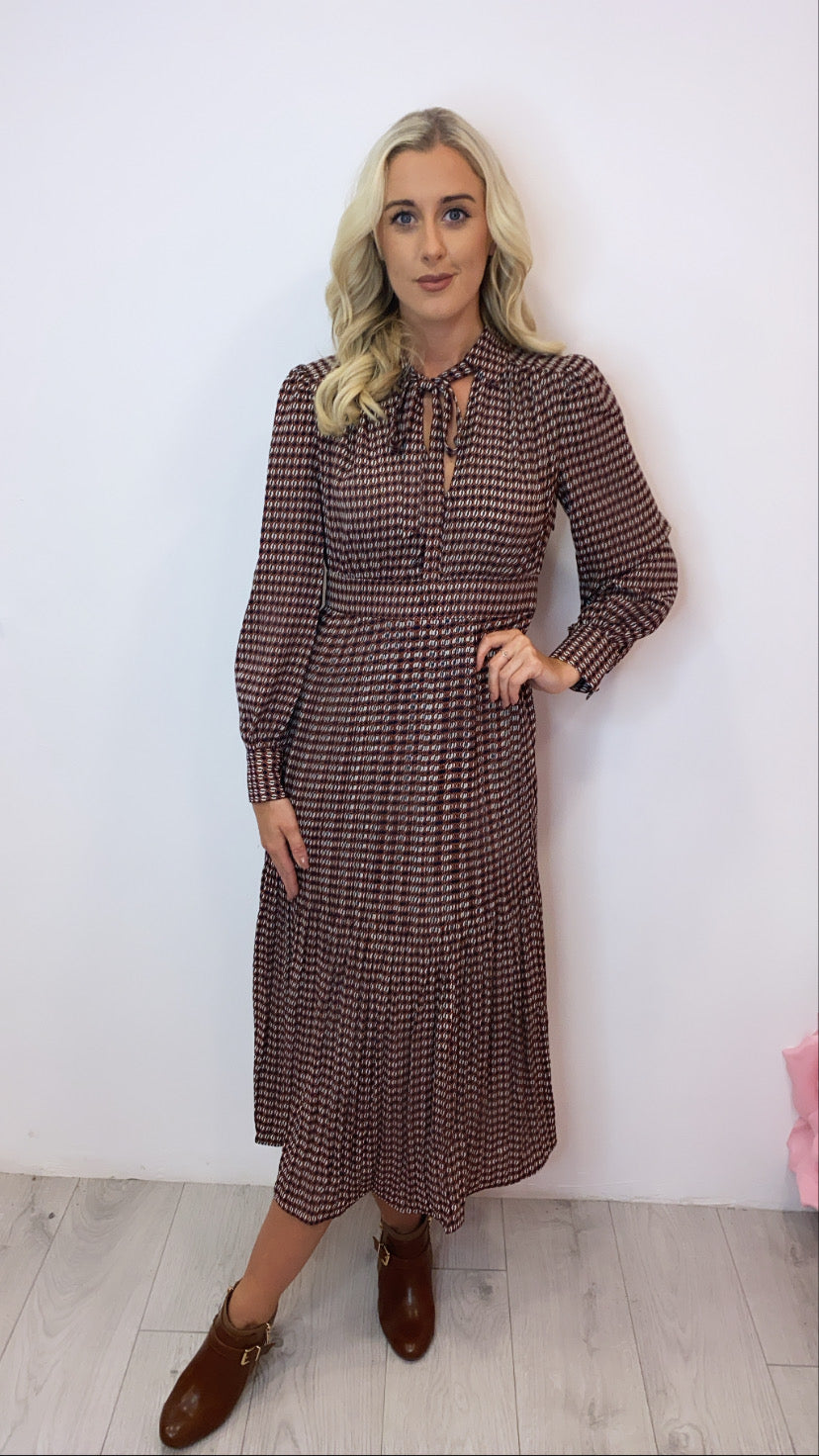 Dalliance traffic navy print dress sale