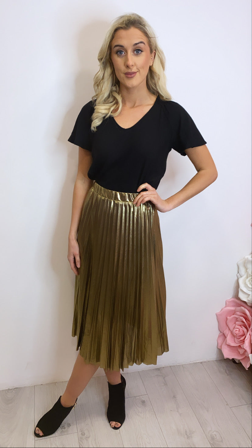 Black Ava lurex top rr