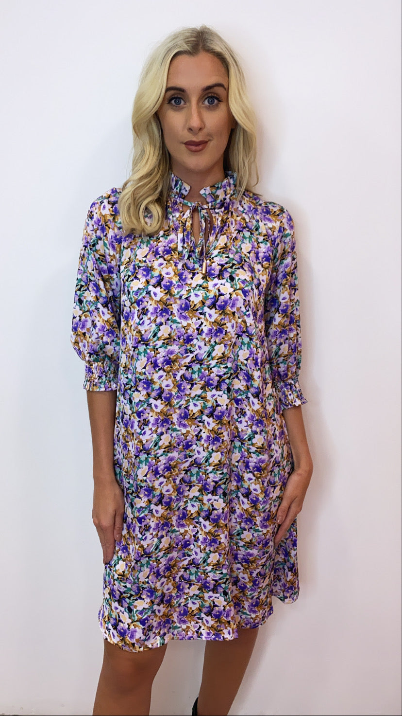 Love669 sale purple floral dress