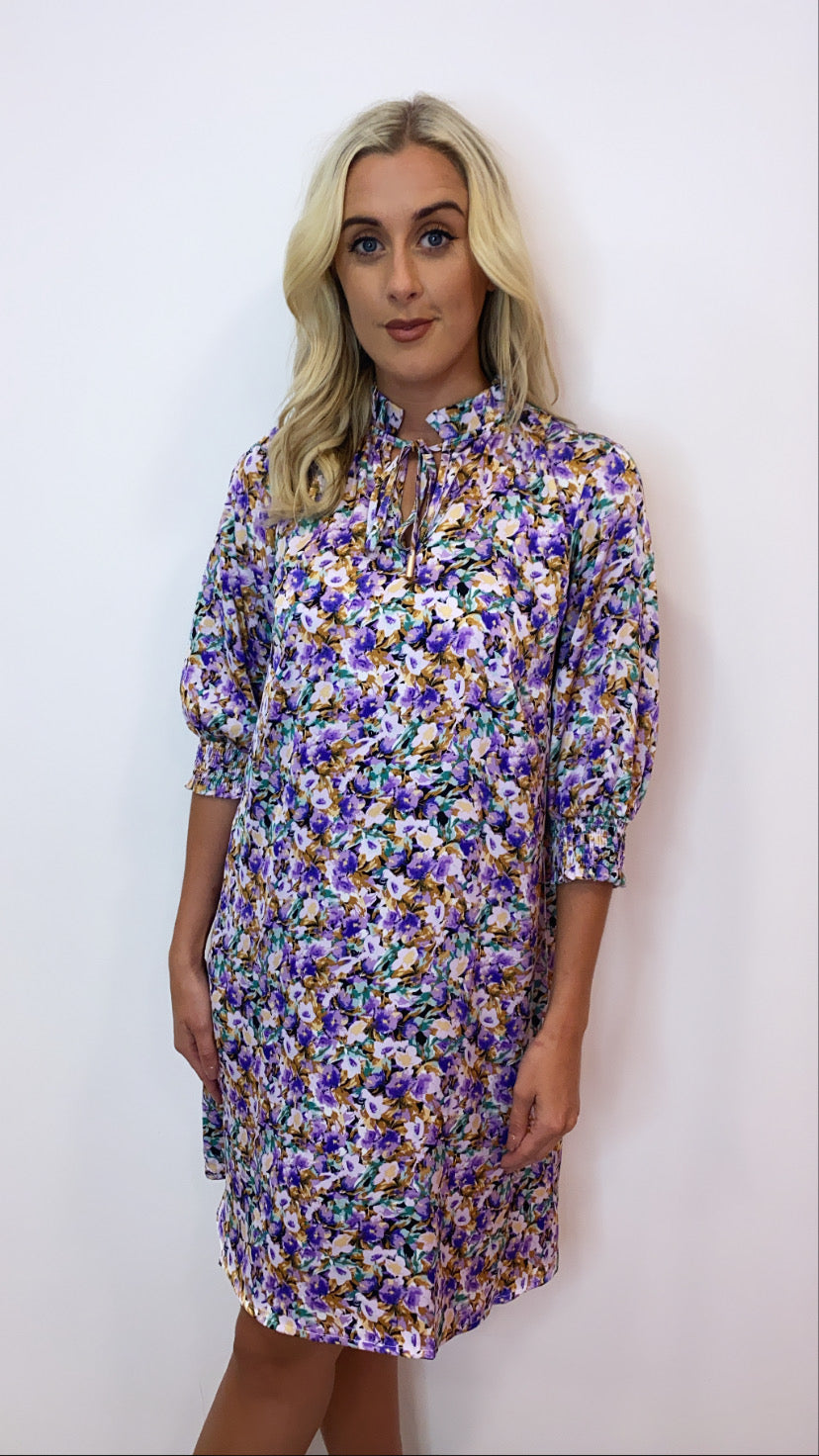 Love669 sale purple floral dress