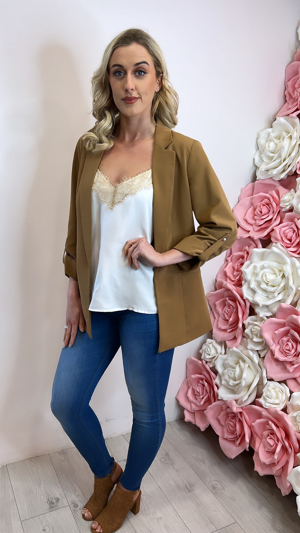 122861 Ivory fringed salsa cami sale