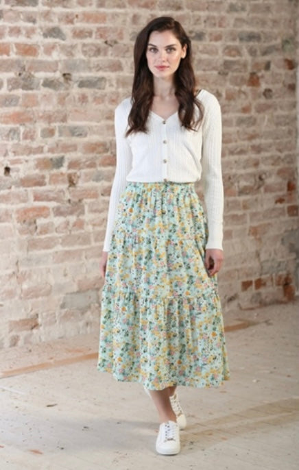 Barbara rr white knit cardi