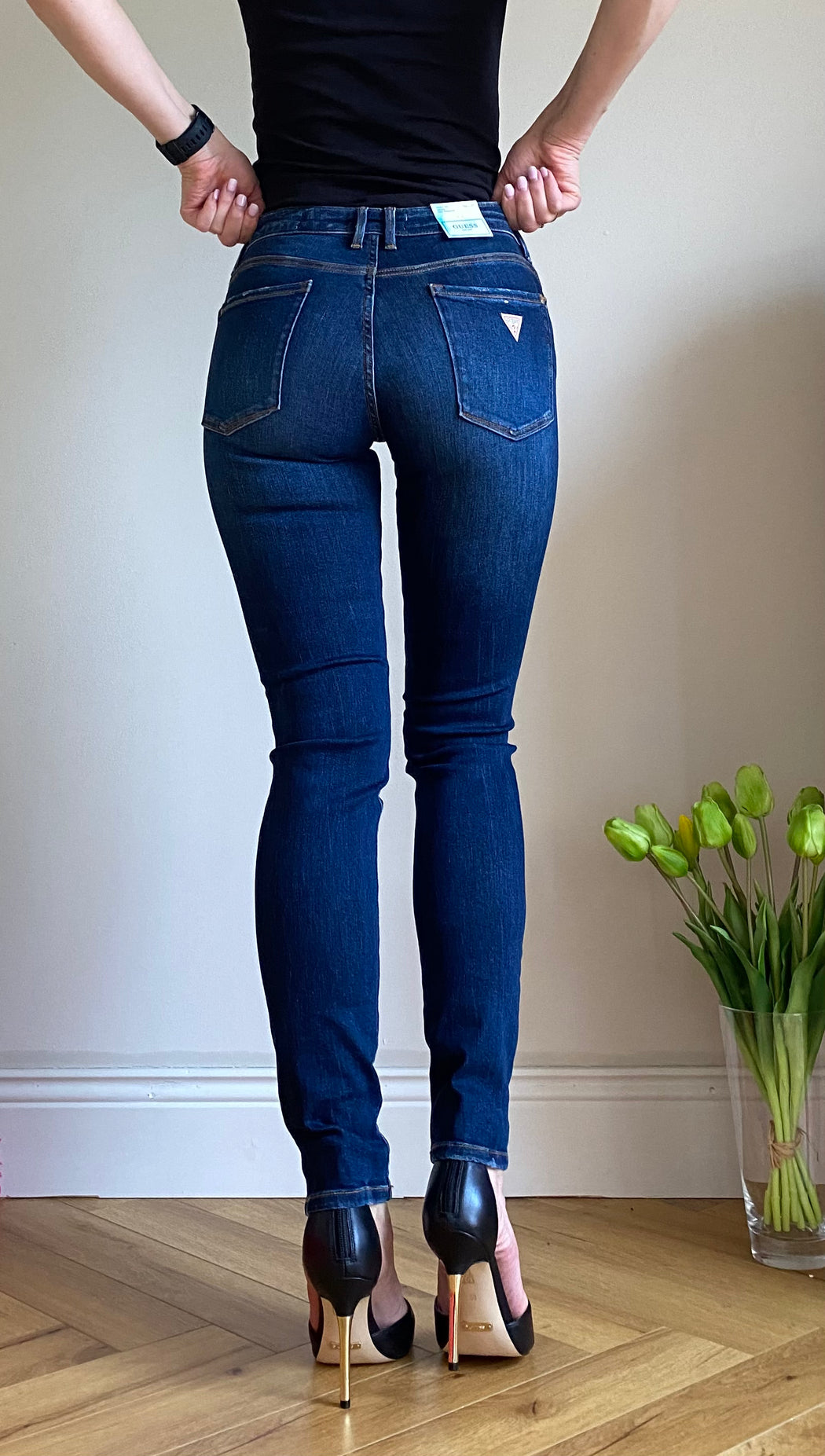 Guess Annette W2YA99D4Q03 skinny mid waist jean