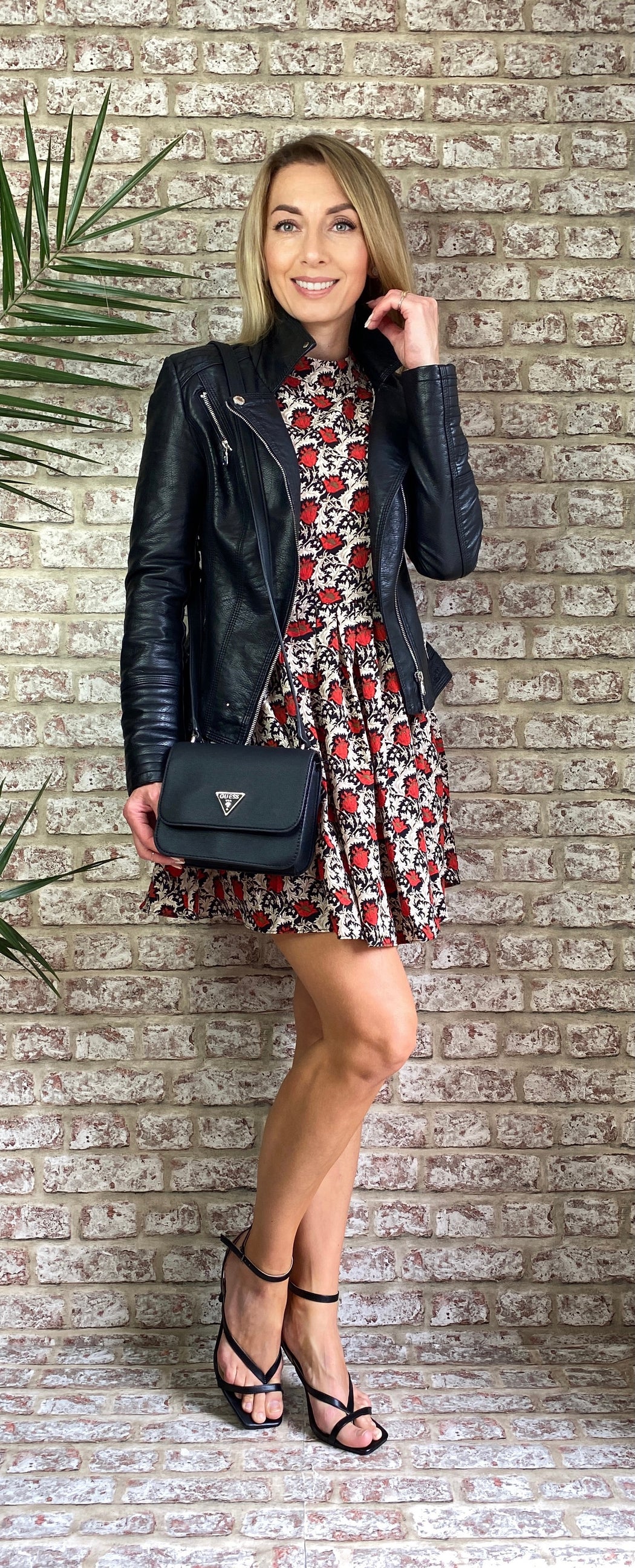 Sabbie traffic red mini dress