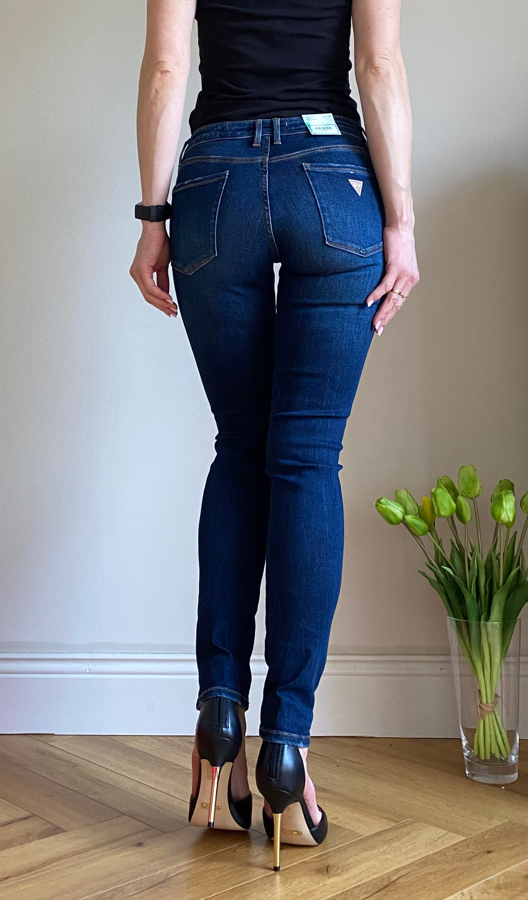 Guess Annette W2YA99D4Q03 skinny mid waist jean