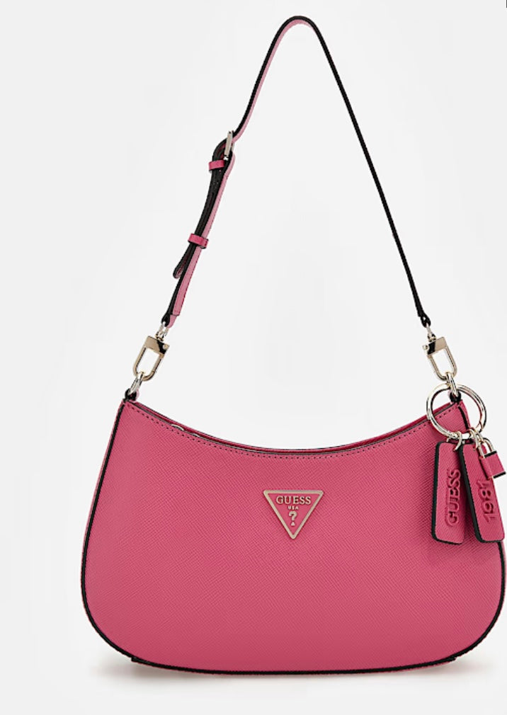 Watermelon pink Noelle shoulder bag