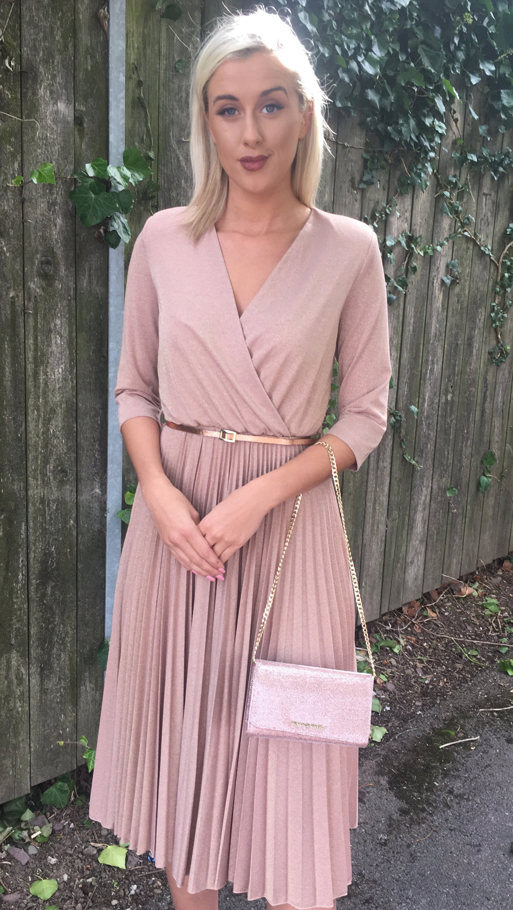 Rose gold borsa Rinascimento bag