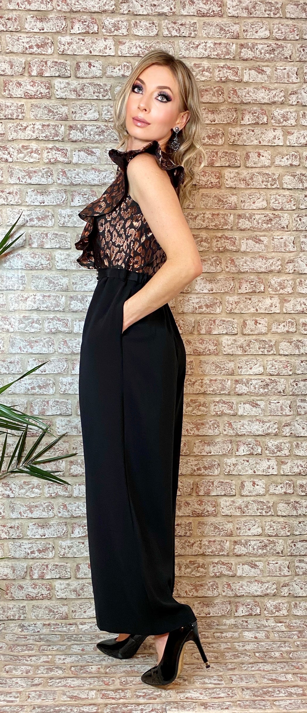 Ela Metallic jumpsuit