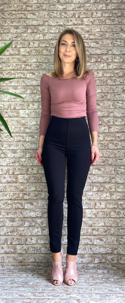 125180 Salsa Sale High-waisted black jeggings — Therapy Boutique - Womens  Clothing Ireland