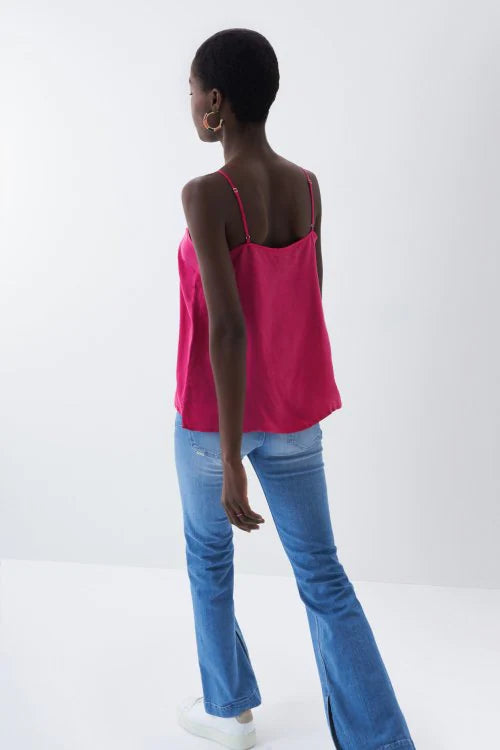 122861 salsa pink cami with lace sale