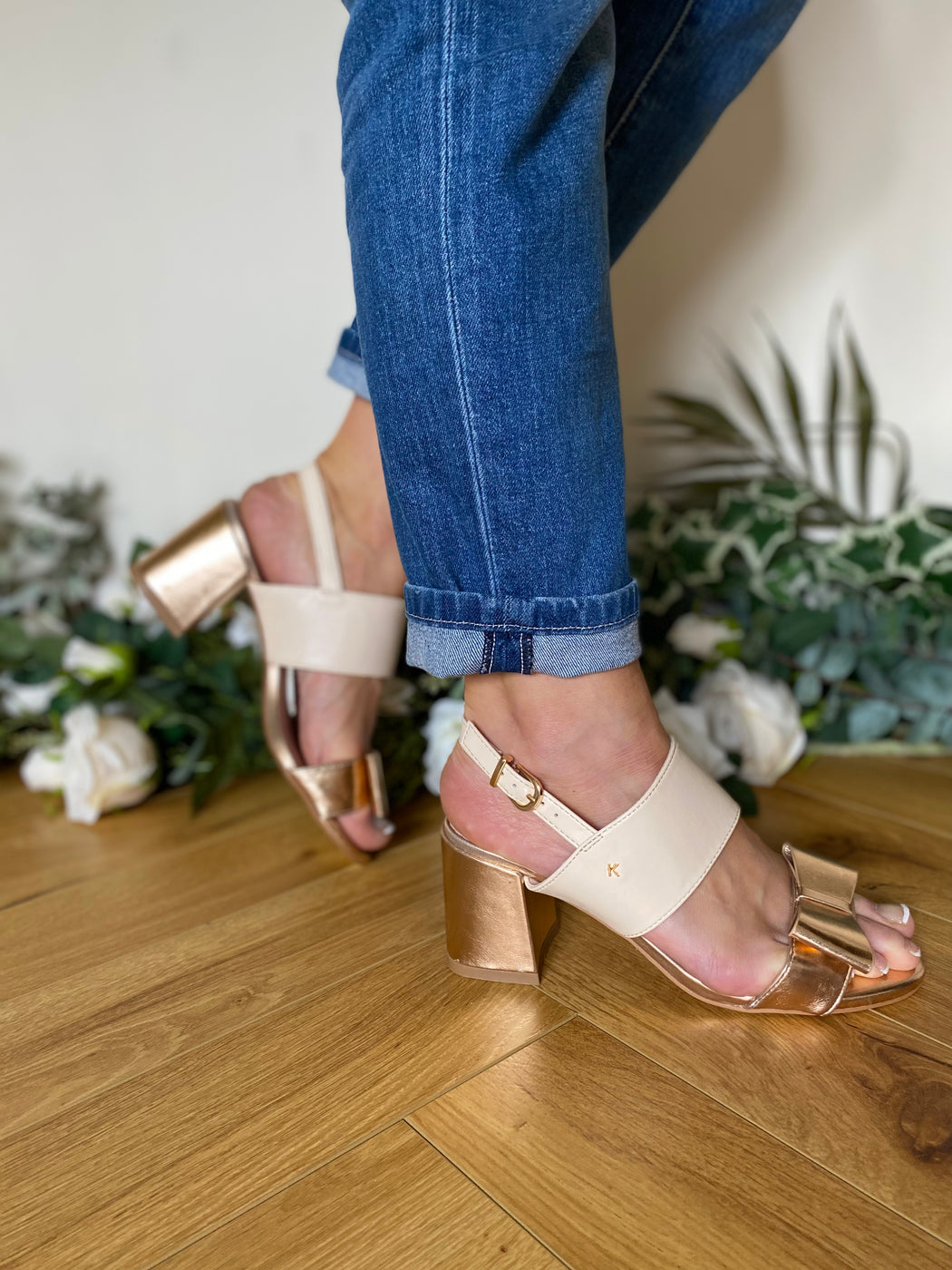 Brecon Golden shore heels