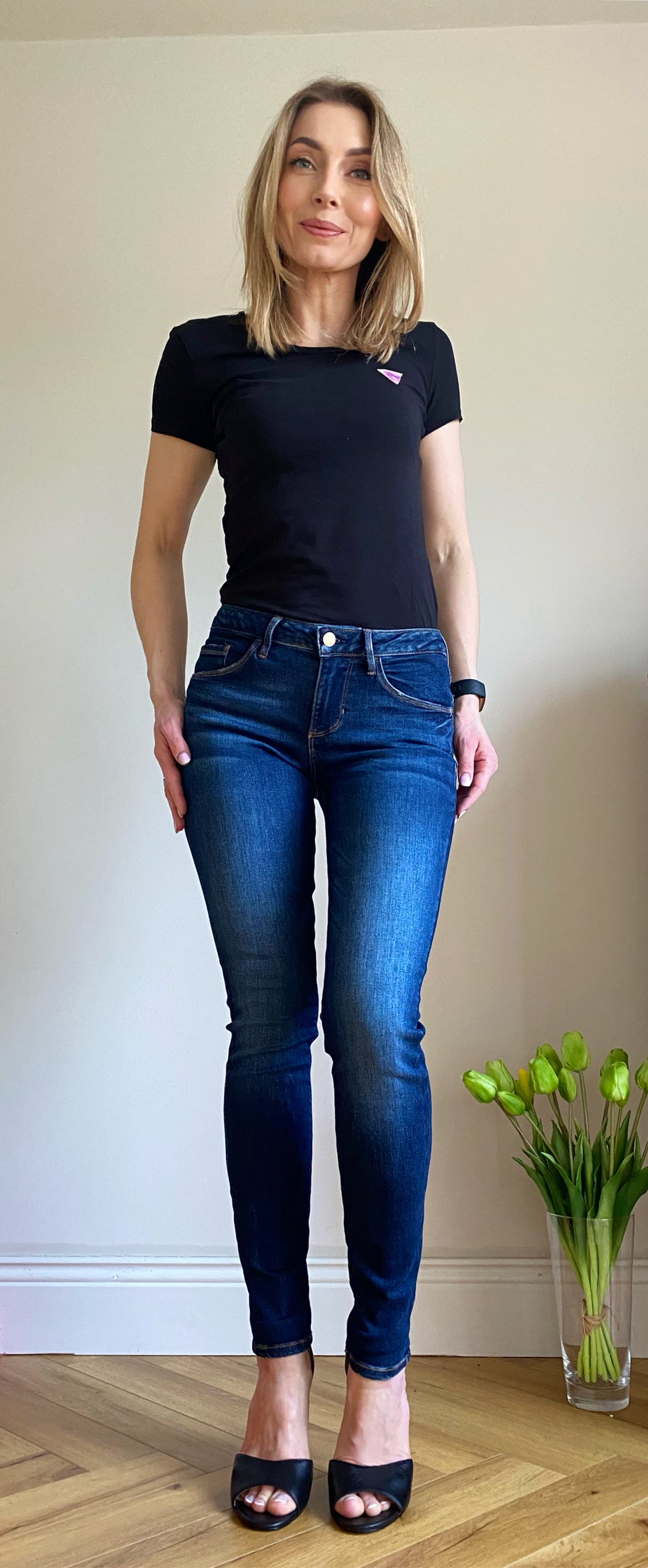 Guess Annette W2YA99D4Q03 skinny mid waist jean