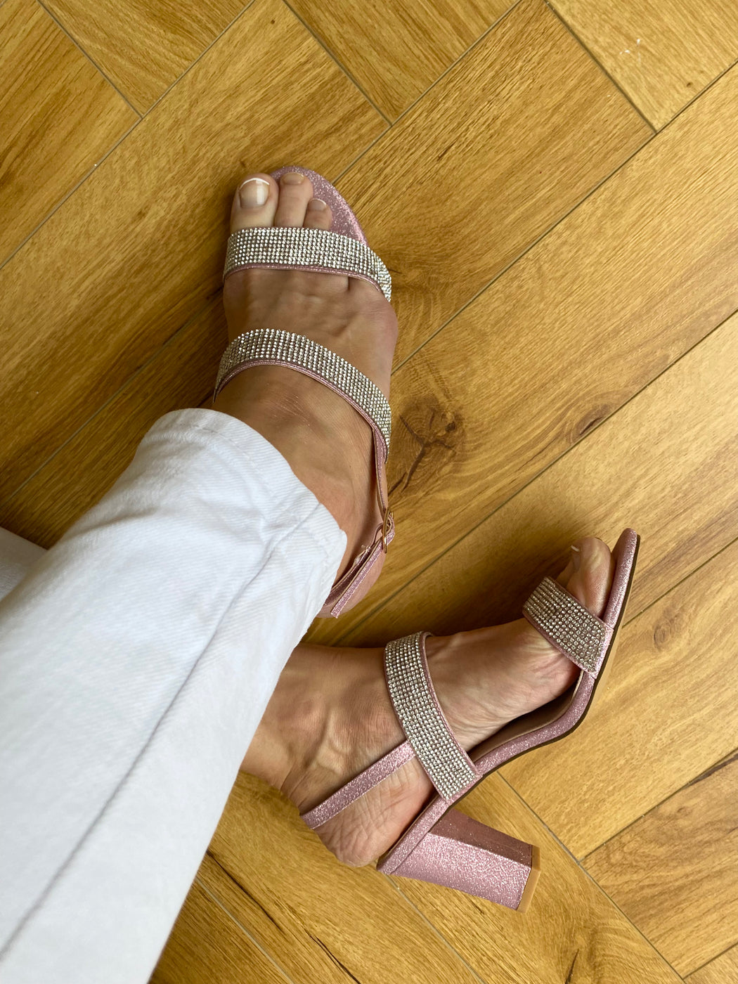 Pink gem millhouse heels