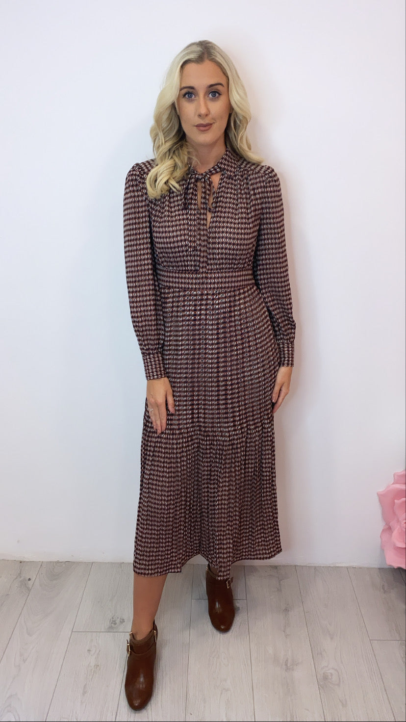 Dalliance traffic navy print dress sale