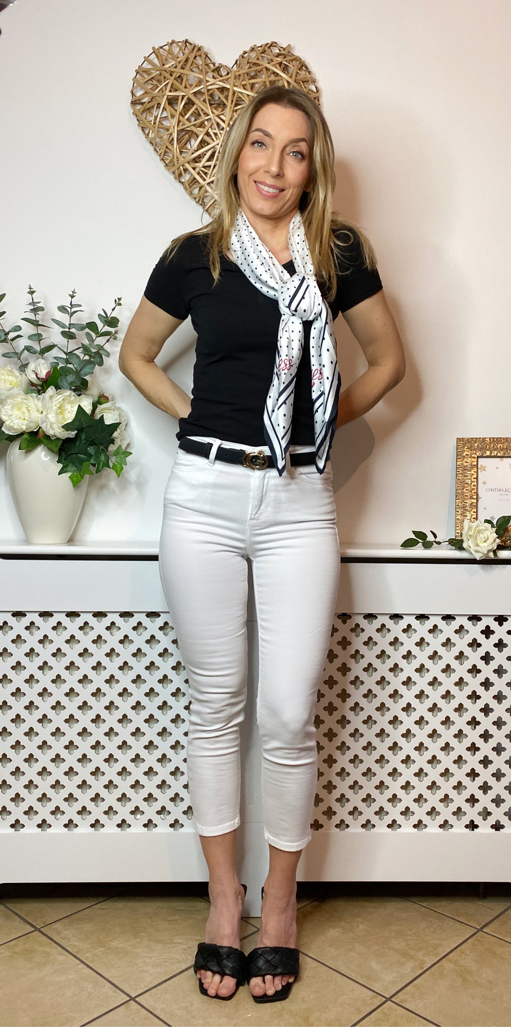 BW7590VIN25  Black pagina guess belt