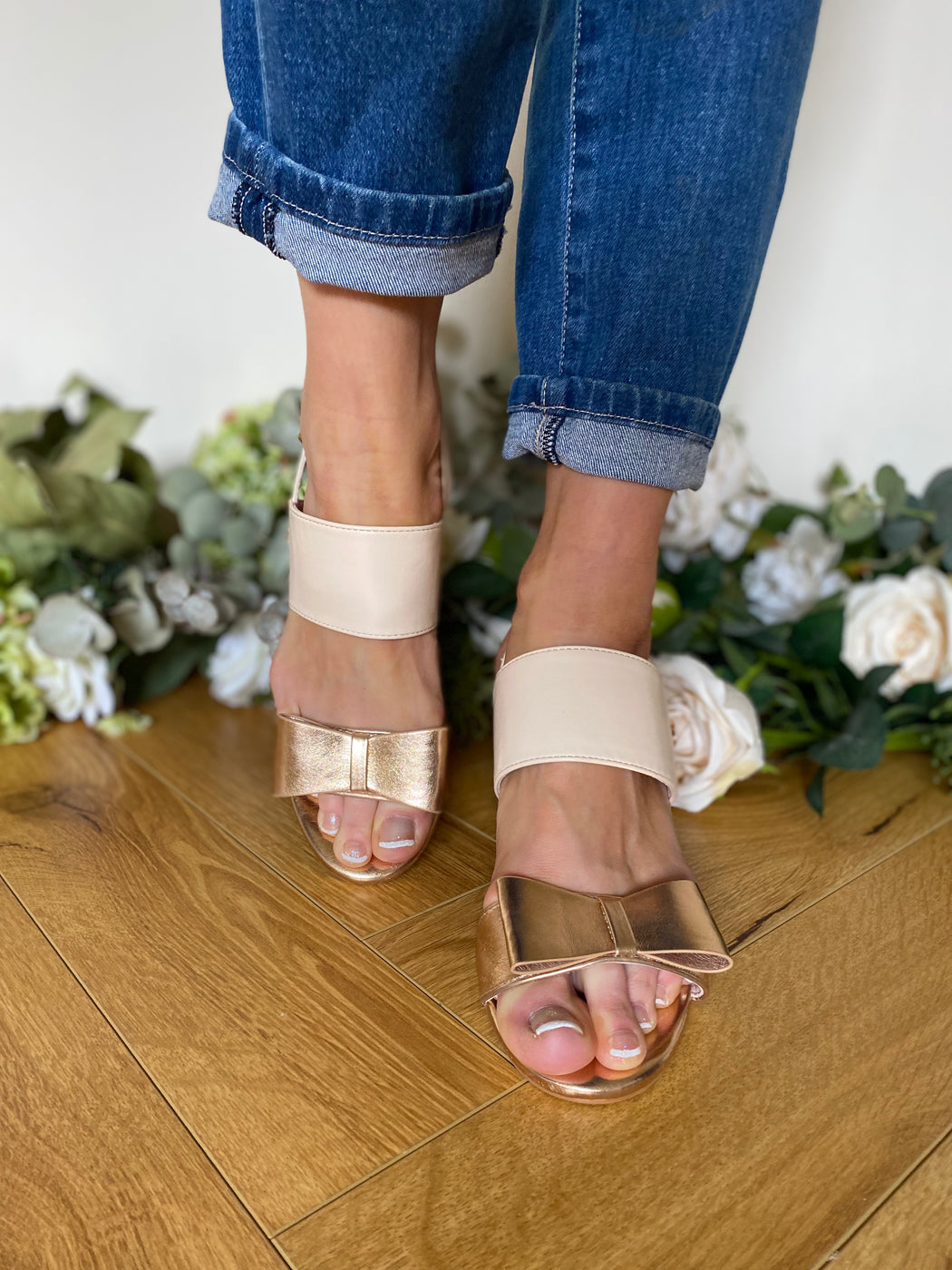 Brecon Golden shore heels