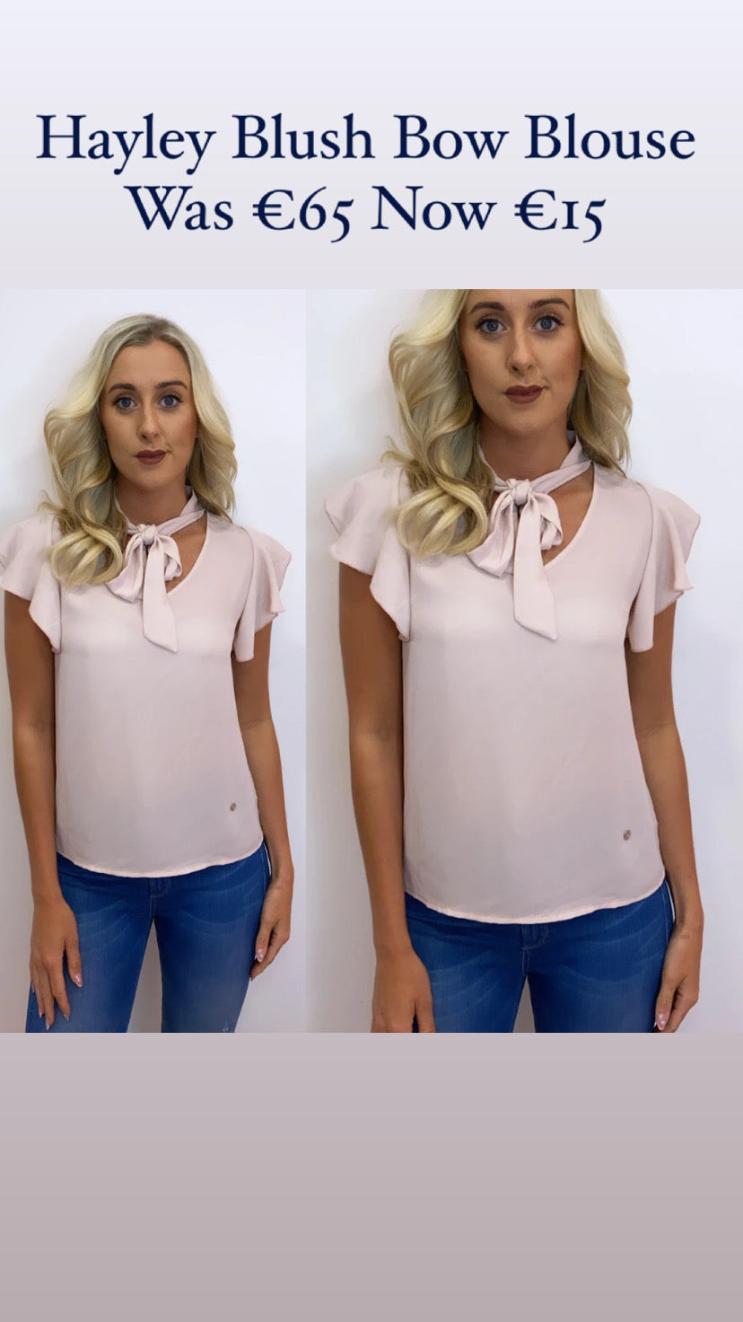 Hayley Blush Bow Blouse