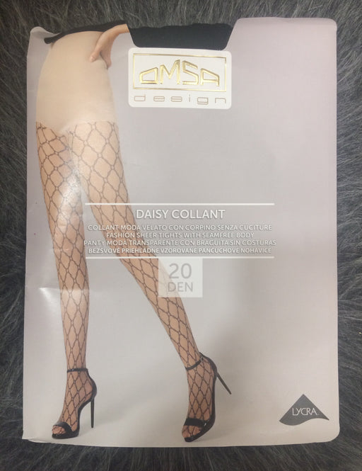 3582 diamond fishnets Black