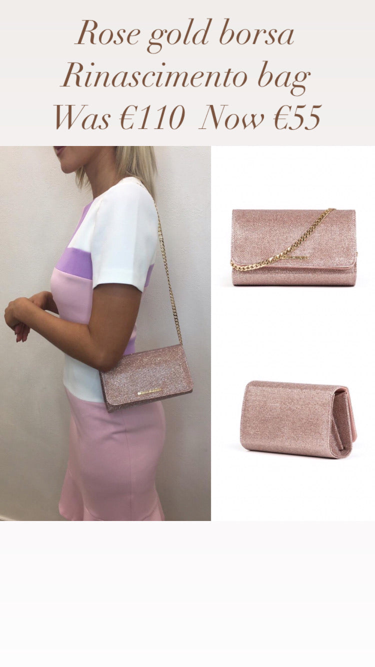 Rose gold borsa Rinascimento bag