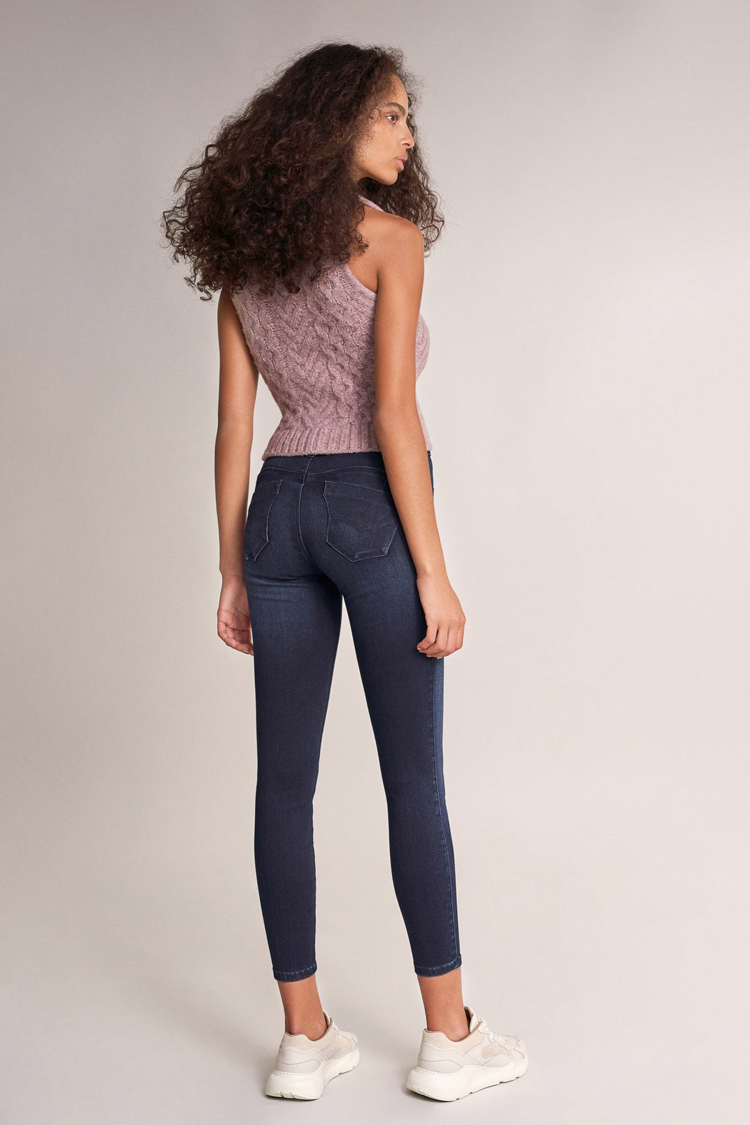 125235 salsa sale Push Up Wonder  dark indigo medium-waisted capri jeggings
