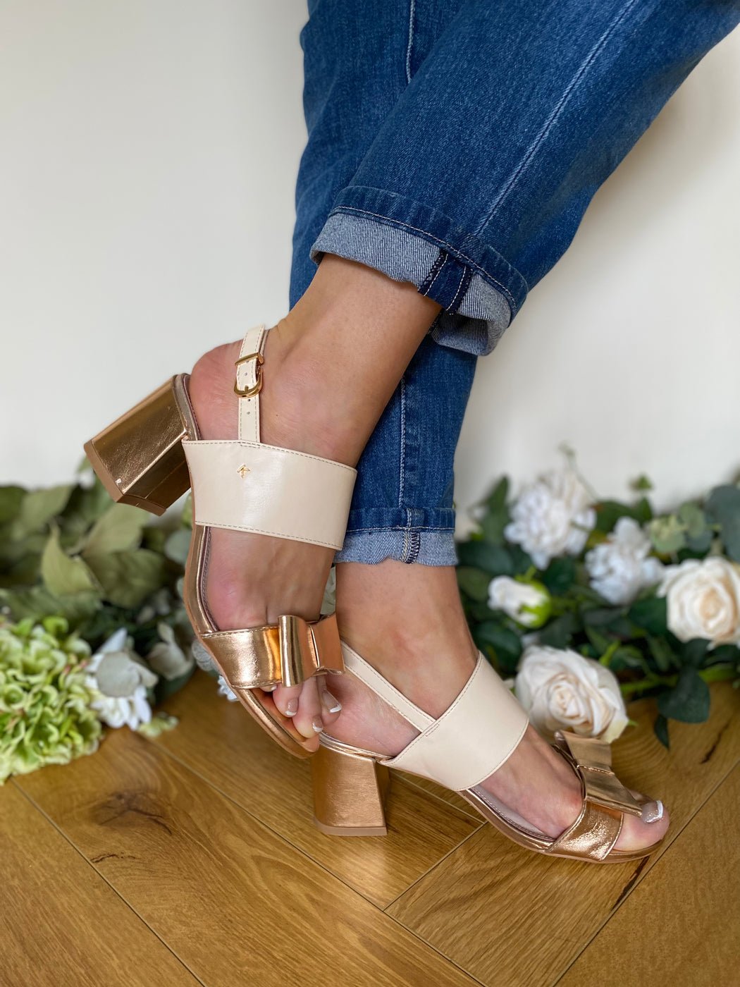 Brecon Golden shore heels