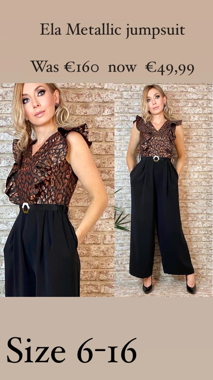 Ela Metallic jumpsuit