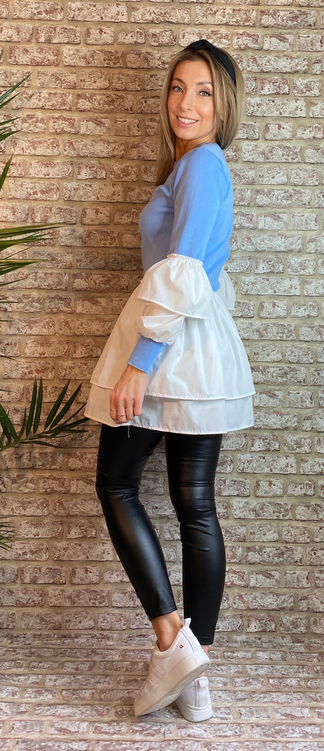 Jessica Blue peplum hem  Knit