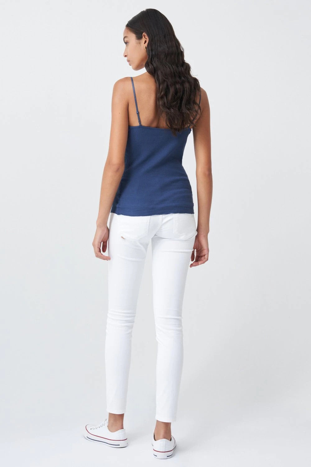 124101 NAVY SALSA LACE TOP WITH ADJUSTABLE STRAP SALE