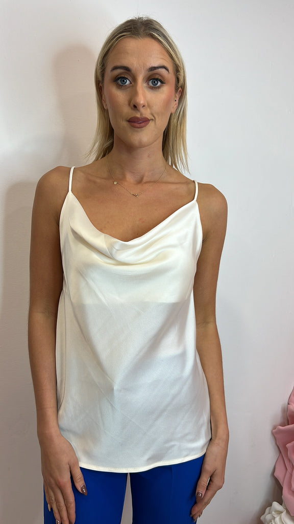 Cream satin camisole online