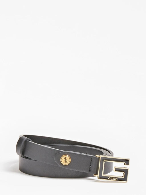 BW7577LEA15 Black guess logo g belt