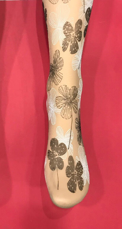 3583 FLORAL PRINT TIGHTS