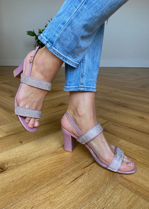 Pink gem millhouse heels