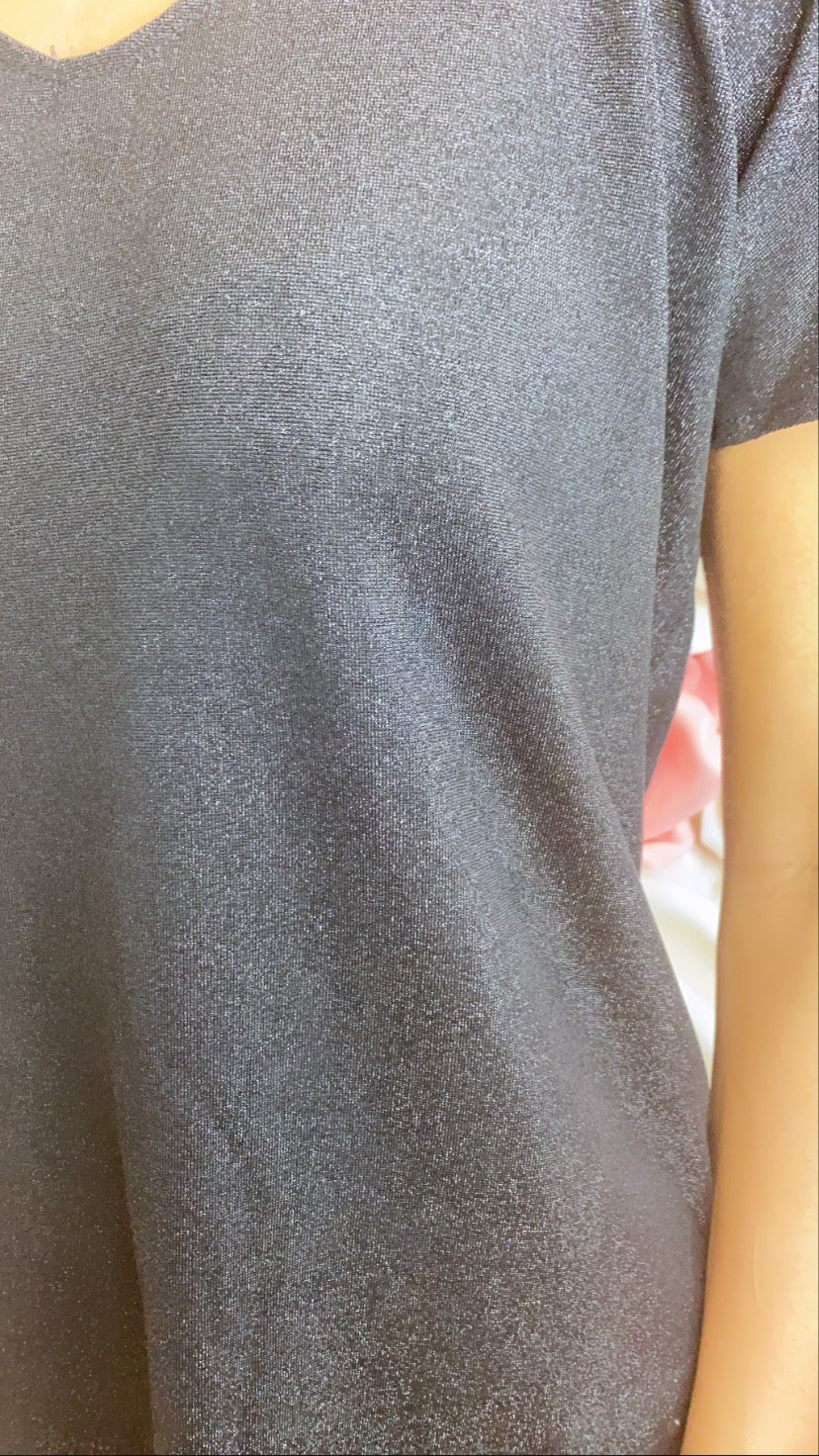 Black Ava lurex top rr