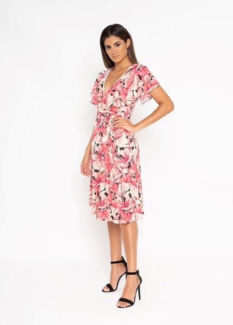 Diva Flora frill dress
