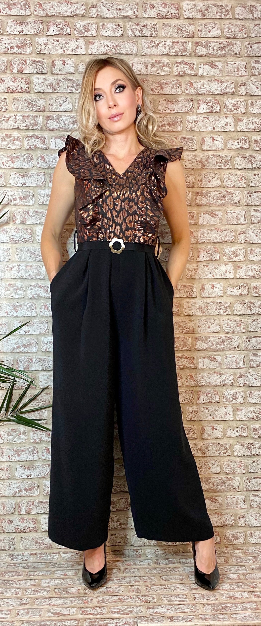 Ela Metallic jumpsuit