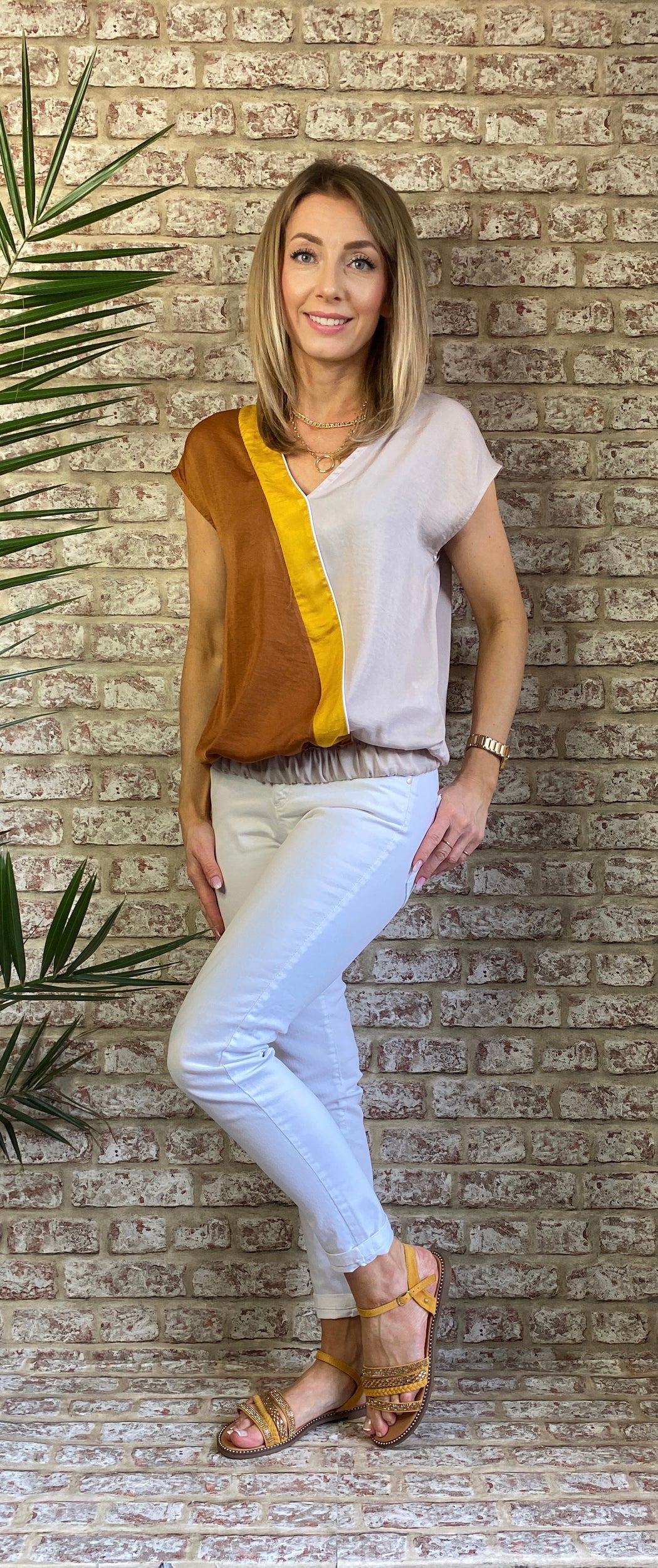 Sabina tri tone sale top