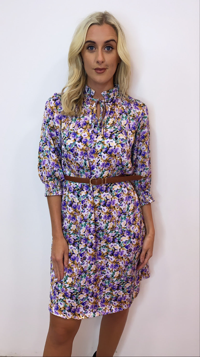 Love669 sale purple floral dress