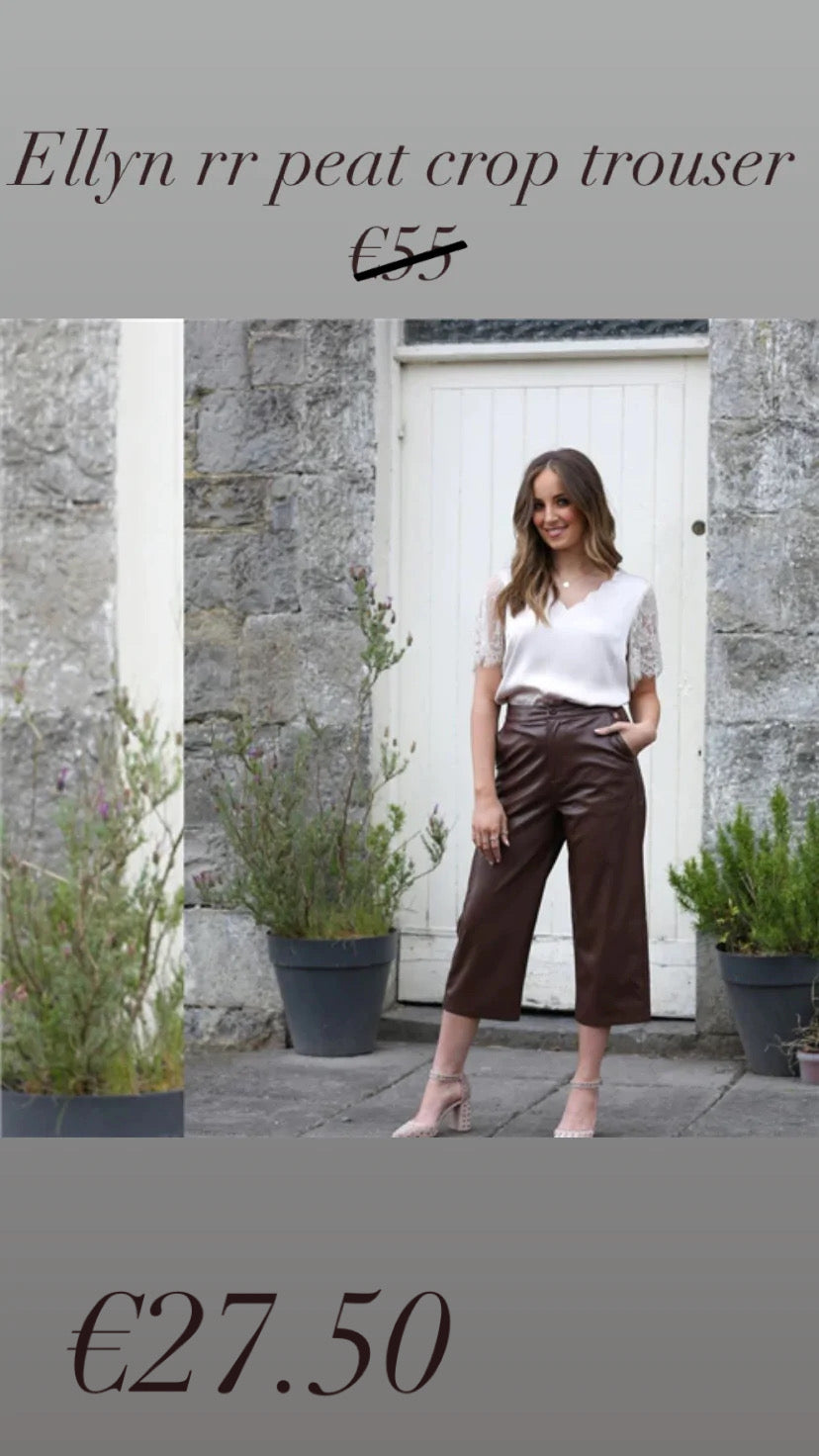 Ellyn rr peat crop trouser sale