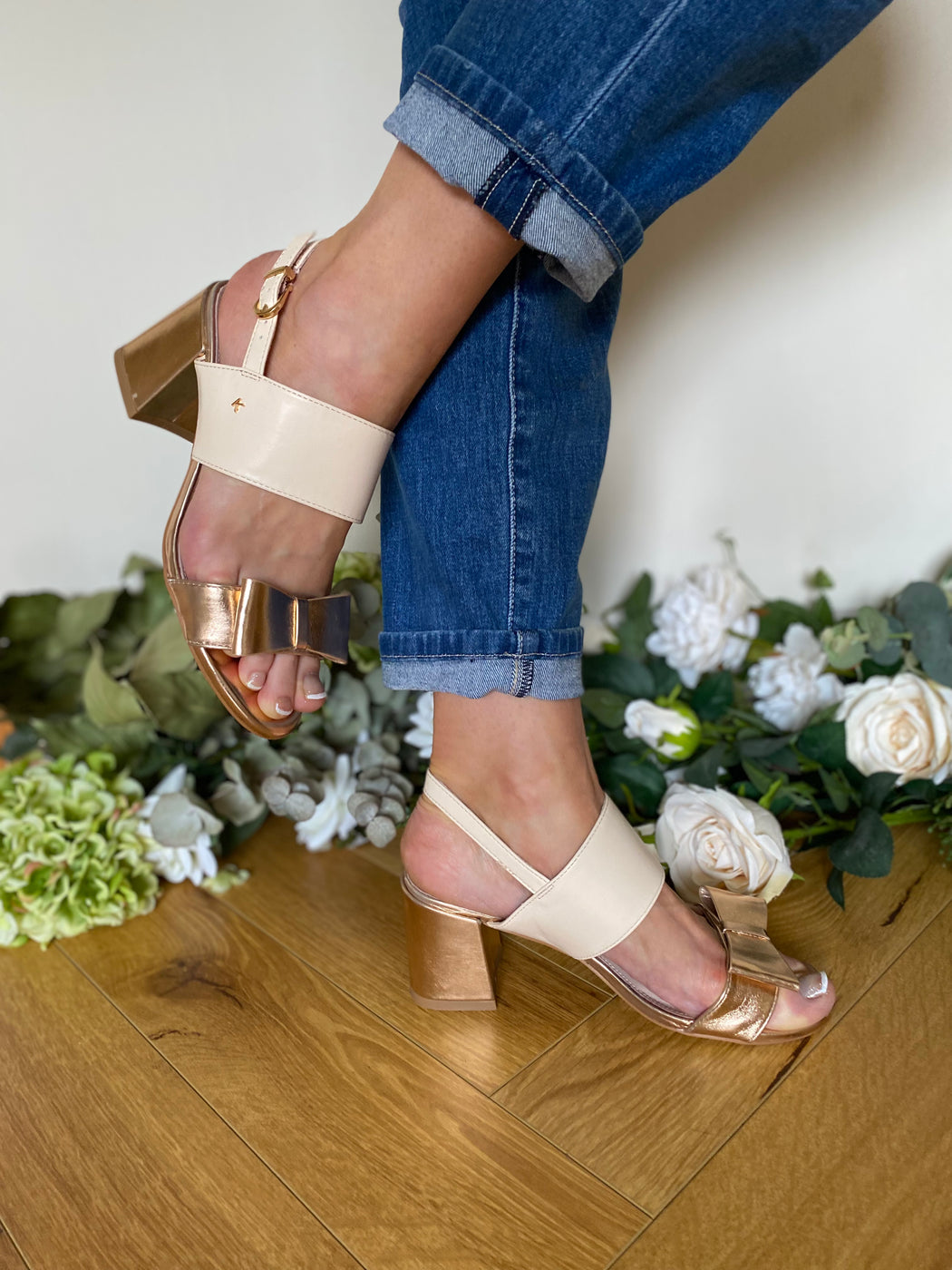 Brecon Golden shore heels