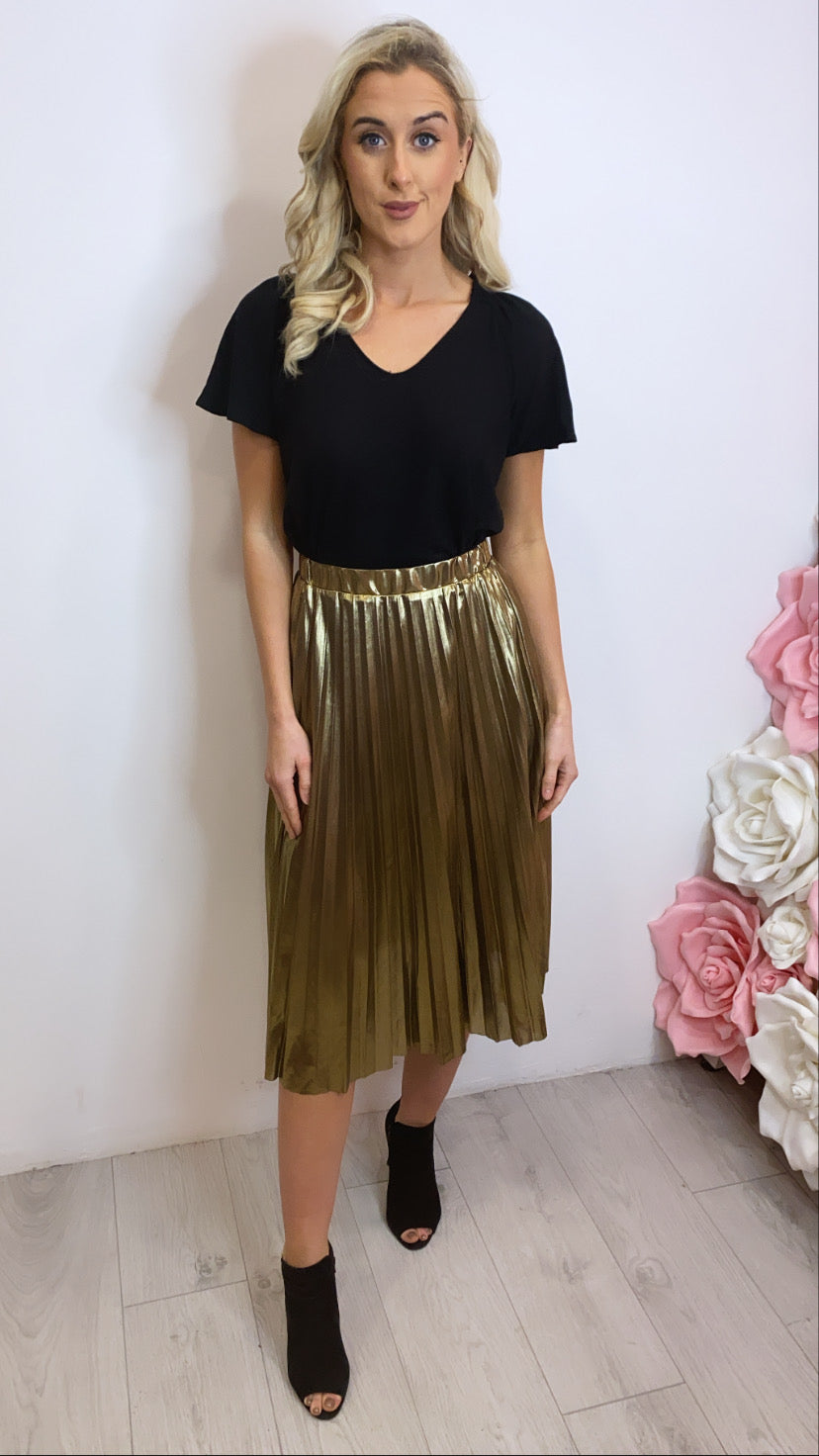 Black Ava lurex top rr