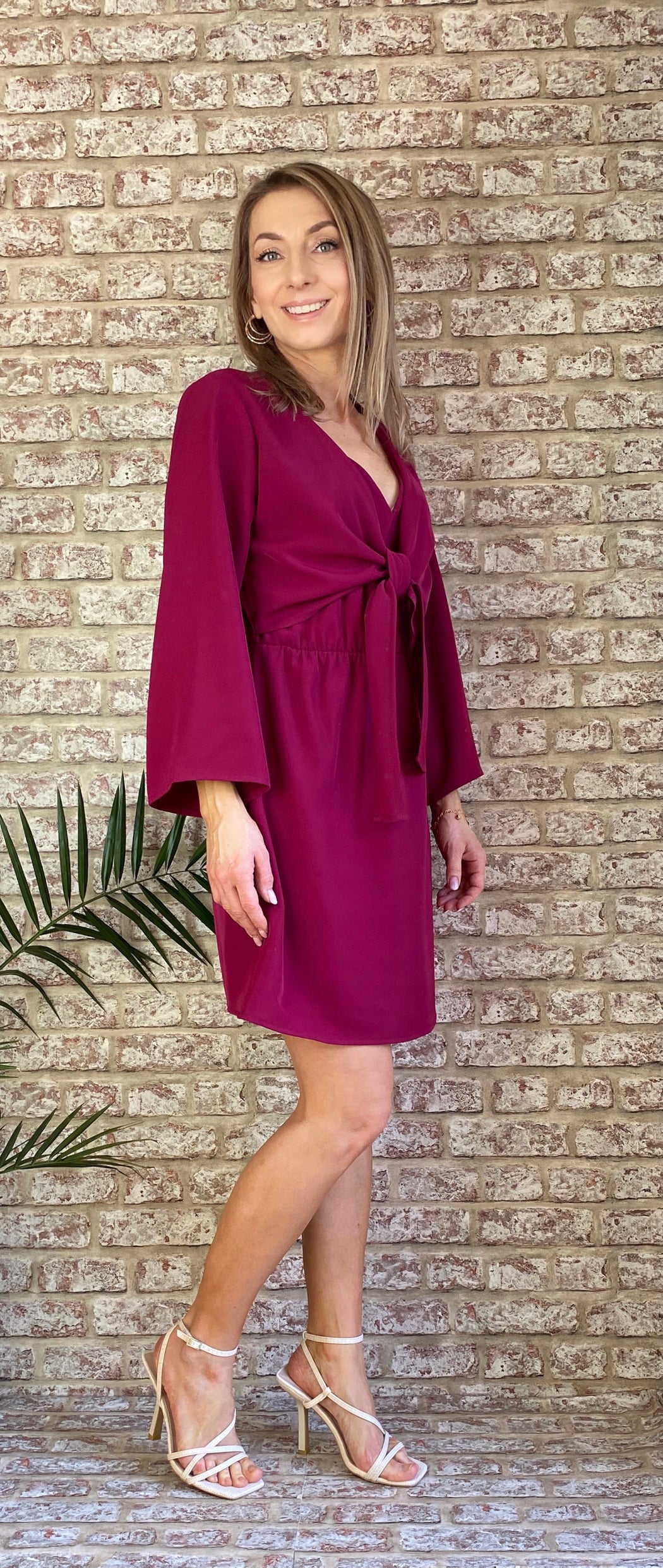 Arzene sale magenta dress