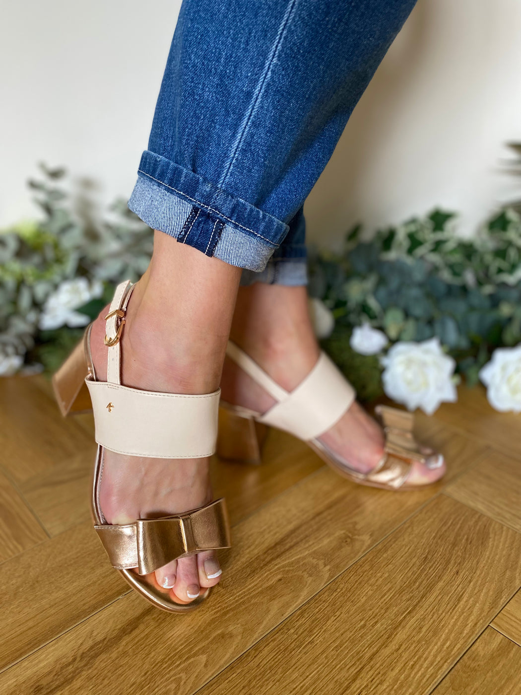 Brecon Golden shore heels
