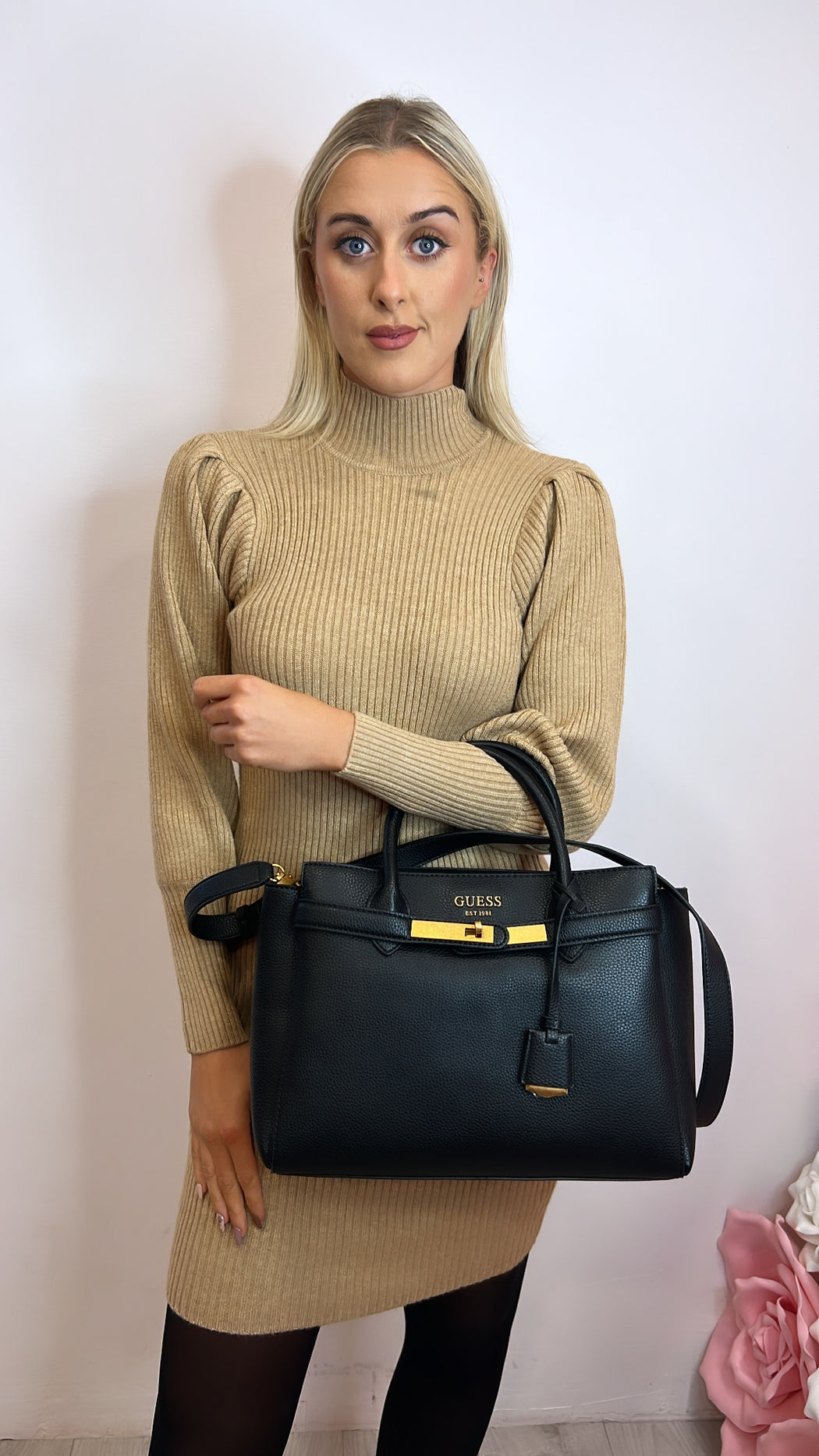 Beige Corunha knit dress